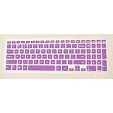 Bodu High Quality Silicone Keyboard Cover Protector Skin for Dell Inspiron 15HR 15HD 7000 Seires 15HD-1528 15HD-2528 15HD-2628T 15HD-2828T 15HD-1828T 15HD-1628T 15-7537 (Purple)