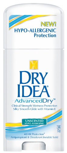 Dry Idea Advanced Dry Invisible Solid, Unscented, 2.6-Ounce (Pack of 2)
