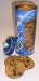 Gourmet Food : Scott's Cakes 1 lb. Chocolate Chip Cookies in a Blue Christmas Canister