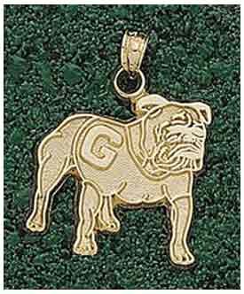 Logo Art Georgia Bulldogs 10K Gold Team Logo Pendant