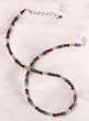 Adjustable Multi-Gemstone Bead Necklace