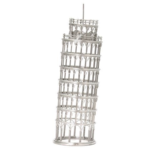 Leaning Tower of Pisa Architectural Wire Sculpture Doodles Destinations
