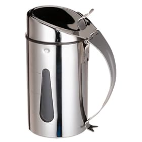 Steeltek Stainless-Steel Oil Canister with Viewing Window