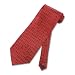 Men's Handmade Tie Black Ancient Chinese Character Red Silk Necktie