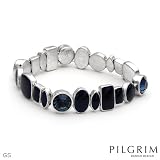 PILGRIM Skanderborg, Denmark Enamel Crystal Ladies Bracelet. Length 7 in. Total Item weight 36.7 g.