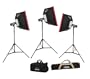 450w/s 3 Strobe Studio Lighting Kit with Softboxes