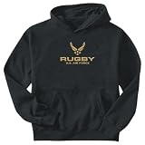 Sweatshirt Black  Air Force Rugby  Sports