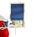 Shades My Way Room Darkening Fabric Shade - Blueberry