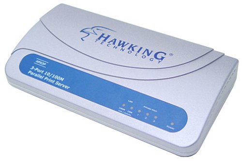 Hawking HPS3P 3 Parallel Port 10/100M Print Server