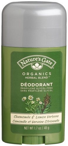 Nature's Gate Organics Deodorant, Chamomile & Lemon Verbena, 1.7-Ounce Sticks (Pack of 4)