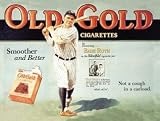 Babe Ruth Old Gold Cigarettes Tin Sign