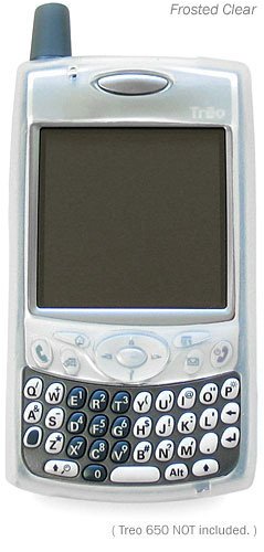 PalmOne Treo 650 FlexiSkin - The Soft Low-Profile Case (Frosted Clear (no clip))