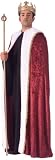 Rubies Costume Co Mens Burgundy Velvet Kings Cape