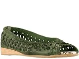 BC Footwear Fast Track in Green Leather Size 8