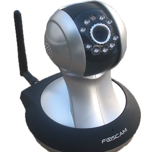 Foscam FI8916W Wireless-N IP Camera WIDE ANGLE, IR-CUT, Better Housing - Black/Silver On Sale
