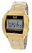 Q&Q #ML04-301Y Men's Metal Stainless Steel Band Chronograph Alarm LCD Digital Watch