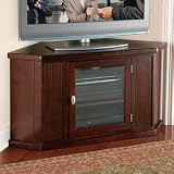 Flat Panel TV Corner Cabinet, Espresso, 62 Inch