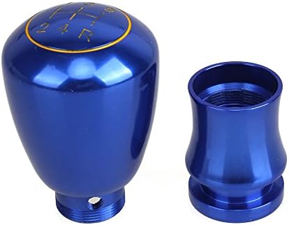 5 Speed Manual Gear Shifter Knob Universal Aluminum Blue Shift Knob Racing