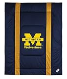 Michigan Wolverines ( University Of ) NCAA Sideline Twin Bed/Bedding Sports ....