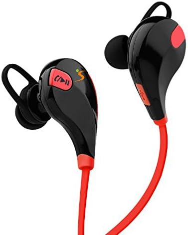 2016 Tehmis Qy7 Mini S601bt Wireless Bluetooth Earphone Sports Headphones Running Gym Exercise Sweatproof Headsets In-ear Stereo Earbuds Noise Cancelling Earphones with Microphone (Red)