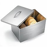Bread Bin Large Canister Box in Stainless (KTH-616204C) by Polder