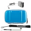 Nintendo DSi / DS Lite EVA Carrying Hard Shell Case - Eva SkyBlue + Determination Hand Strap + Home Charger