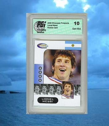 LIONEL MESSI SP Argentina Barcelona World Cup Rookie Card PGI 10
