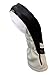 Golf Headcover Black and White Leather Style #5 Fairway Head Cover Fits Fairway Wood Clubs