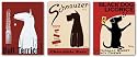Black Dog Licorice-Bull Terrier Tea-Schnauzer Bars Set by Ken Bailey 8"x10" Art Print Poster