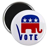 Vote Republican Elephant Conservative Politics 2.25 Fridge Magnet