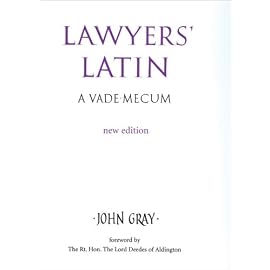 Lawyers' Latin: A Vade-mecum