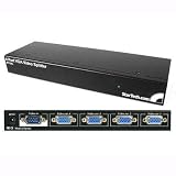 4 Port 250 Mhz VGA Video Splitter Distribution Amplifier