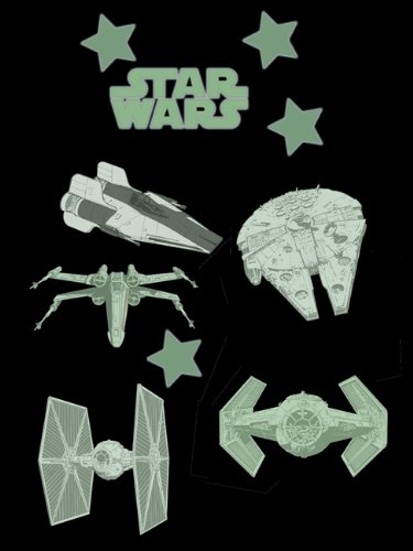 Childrens Toyshop  Kitchen & Housewares : Star Wars Glow in the dark 2D Shapes
