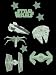 Star Wars Glow in the dark 2D Shapes
