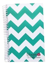 2013-2014 bloom Academic Year Daily Day Planner Fashion Organizer Agenda August 2013 Through July 2014 Teal Chevron
