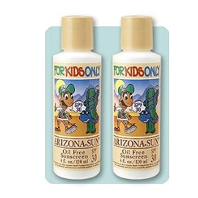 (2PK) Arizona Sun - Sunscreen SPF 30 For Kids - 4 oz - Total Sun Protection Lotion - Natural Oil Free Sunblock Cream - Face and Body Sun Screen - Children's Sun Block