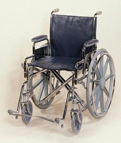 Adult Wheelchair, Detachable Armrests, Elevating footrests