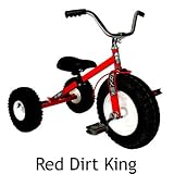 Dirt King USA Childs Tricycle (Red)
