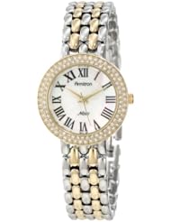 Armitron Womens 75/5029MPTT Swarovski Crystal Accented Two-Tone Bracelet Watch