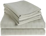 Hotel Fine Linens 1000-Thread Count 6-Piece Egyptian Cotton Queen Sheet Set, Seafoam