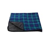 Unisex Waterproof Tailgate Blanket BLACK WATCH PLAID ONE SIZE
