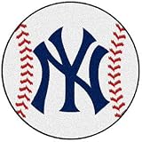 New York Yankees 29" Baseball Mat Made Of Polyester With A Non-Skid Duragon Latex Backing