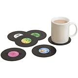 Spinning Hat Retro Vinyl Coasters