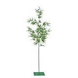 七夕笹竹　高さ約200cm　プラスチック製 　専用鉄スタンド付