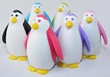 Iwako Penguin Erasers - 4 colors
