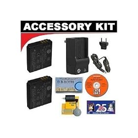 Deluxe DB ROTH Accessory Kit With Two(2) Spare Batteries + Charger For The Kodak Easyshare... by Deluxe