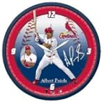 St. Louis Cardinals Albert Puljos Wall Clock