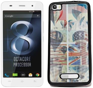 ECellStreet Printed Soft Back Case Cover For Lava Iris X8 - Balloon flag