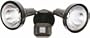 Designers Edge L-992BR Two-Light Downward Floodlight,180-Degree Motion-Activated, Bronze
