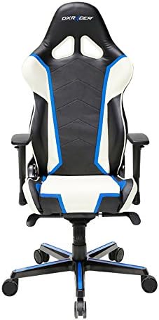 DXRacer Racing Series DOH/RH110/NWB Office Chair Gaming Chair Ergonomic Computer Chair eSports Desk Chair Executive Chair Furniture With Pillows (Black/White/Blue)
